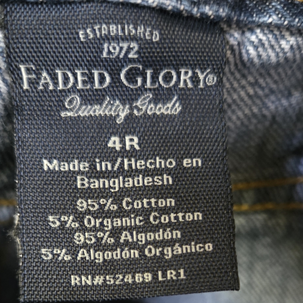Carters & Faded Glory toddlers Denim Jean set sz4T&4R like new - Picture 9 of 13